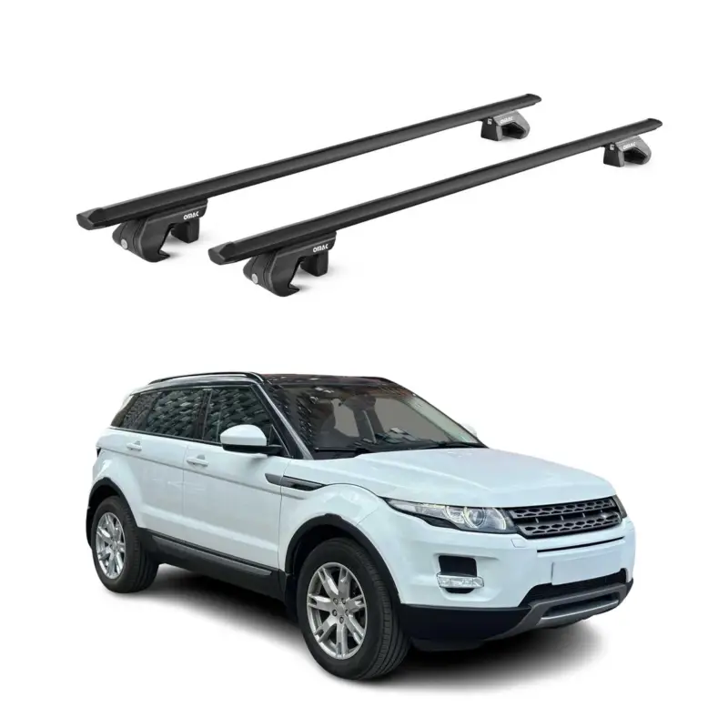 Echt Dachträger für Land Rover Evoque L538 2011-2018 5 tür 90kg Alu Schwarz 2x ABE