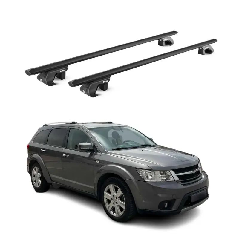 Schnäppchen Dachträger Grundtäger für Fiat Freemont 2011-2016 90kg Alu Schwarz 2 tlg ABE