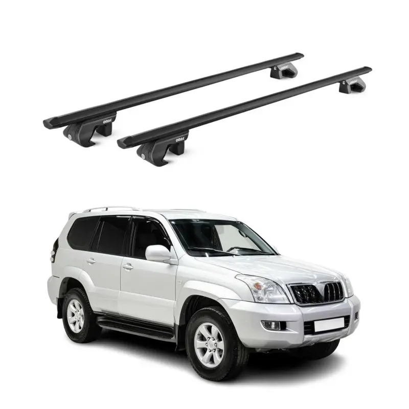 Bestseller Dachträger für Toyota Land Cruiser 125 155 2002-2021 3 tür 90kg Alu ABE Schwarz