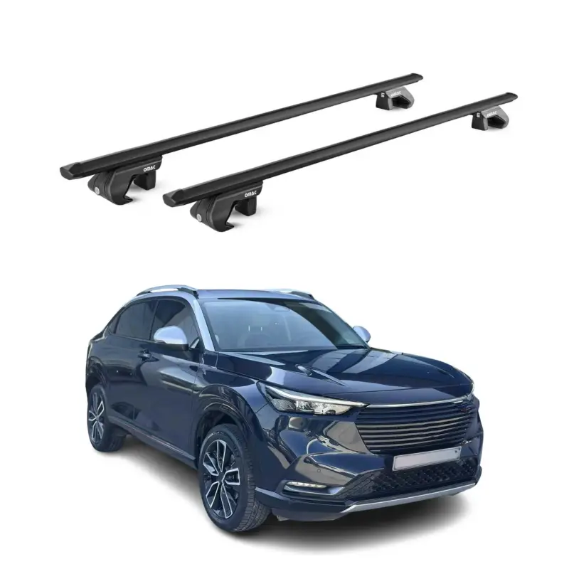 Sonderangebot Dachträger Grundtäger für Honda HR-V 2021-2026 90kg Aluminium Schwarz 2 tlg ABE