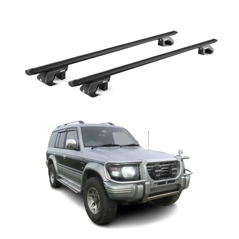 Direkt Vom Hersteller Dachträger für Mitsubishi Pajero V20 1991-1999 5 tür 90kg Alu Schwarz 2x ABE