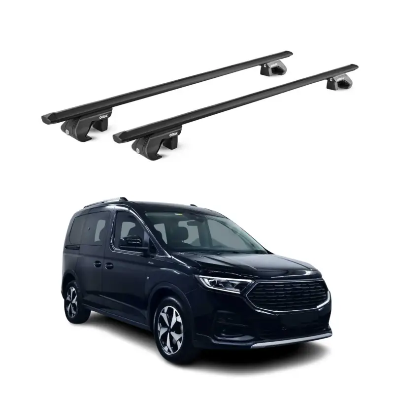 Neuheit Dachträger für Ford Connect Tourneo 2022-2026 5 tür 90kg Alu Schwarz 2x ABE