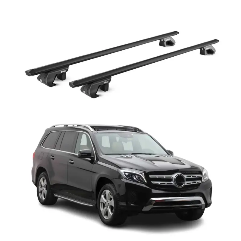 Preisknaller Dachträger Grundtäger für Mercedes GLS X166 2016-2019 90kg Alu Schwarz 2 tlg ABE