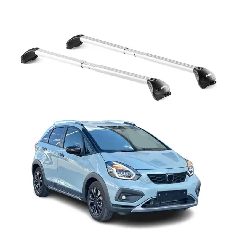 Beliebt Dachträger für Honda Jazz Crosstar 2020-2026 5 tür 100kg Alu Silber 2x ABE
