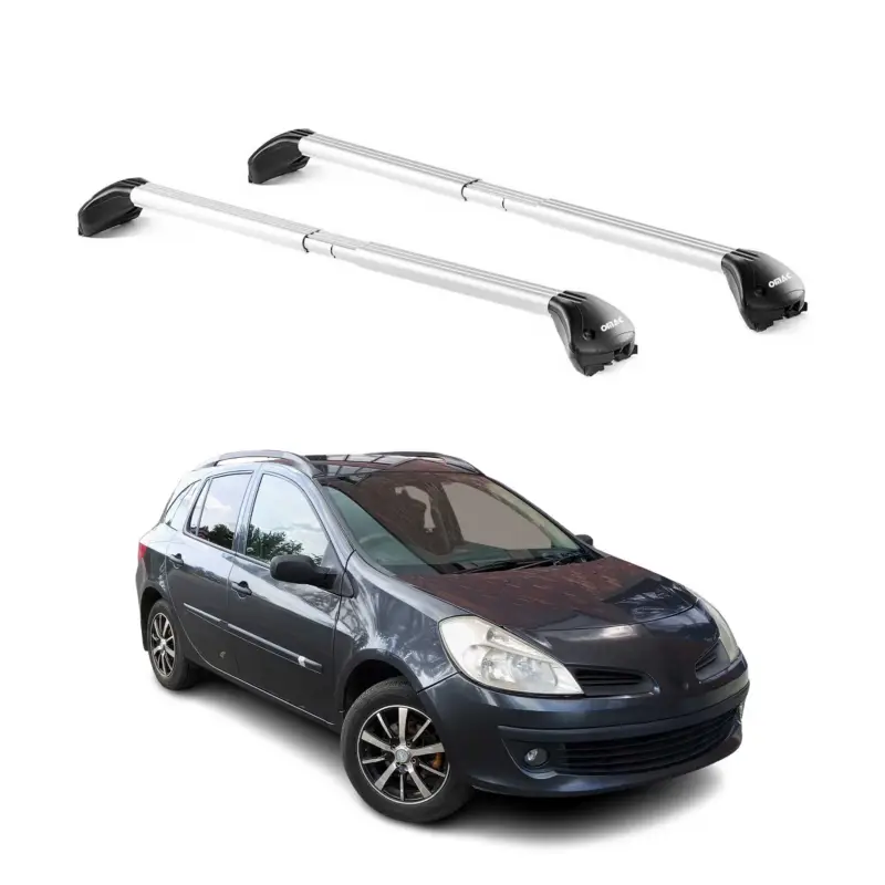 Dachträger für Renault Clio III IV Kombi 2005-2020 5 tür 100kg Alu Silber 2x ABE Garantierte Lieferung