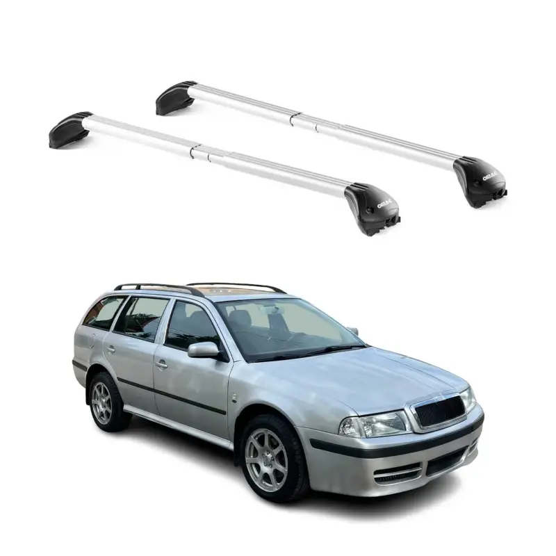 Dachträger für Skoda Octavia Kombi 1998-2020 5 tür 100kg Alu Silber 2x ABE Sichere Zahlung