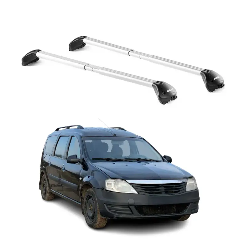 Dachträger Grundtäger für Dacia Logan Kombi 2007-2013 5 tür 100kg Alu Silber ABE Rabatt