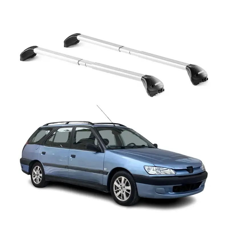 Dachträger für Peugeot 306 307 308 Wagon 1997-2013 5 tür 100kg Alu Silber 2x ABE Highlight