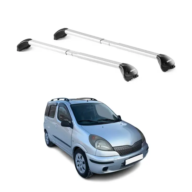 Must-Have Dachträger Grundtäger für Toyota Yaris Verso 1999-2005 5tür 100kg Alu ABE Silber
