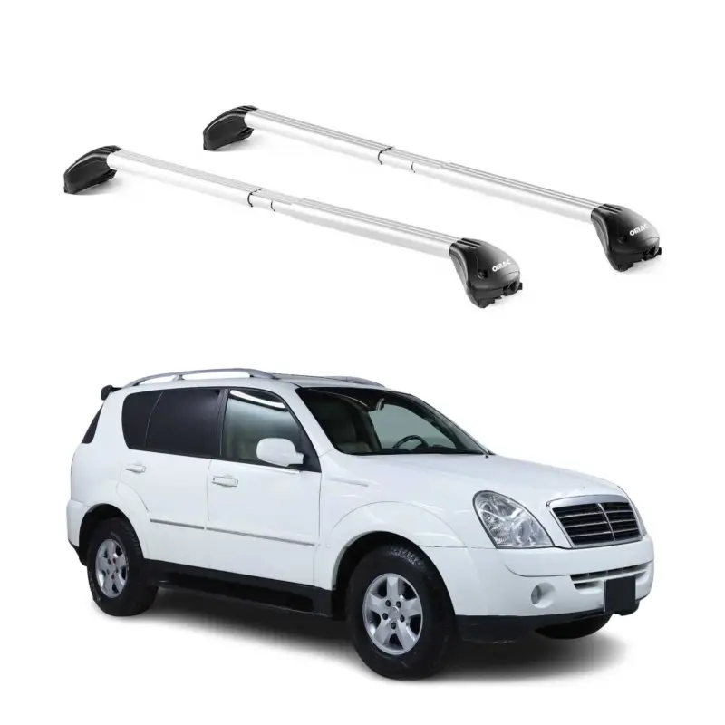 Dachträger für Ssangyong Rexton II III 2006-2017 5 tür 100kg Alu Silber 2x ABE Preis Gesenkt