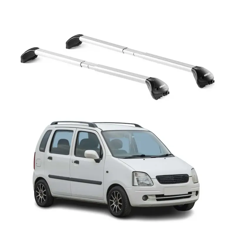 Direkt Vom Hersteller Dachträger Grundtäger für Opel Agila 2000-2007 5 tür 100kg Alu Silber 2 tlg ABE