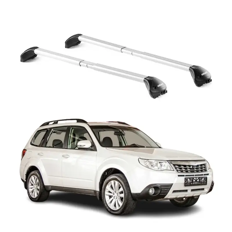 Heißes Angebot Dachträger Grundtäger für Subaru Forester III IV 2008-2018 100kg Alu Grau 2x ABE
