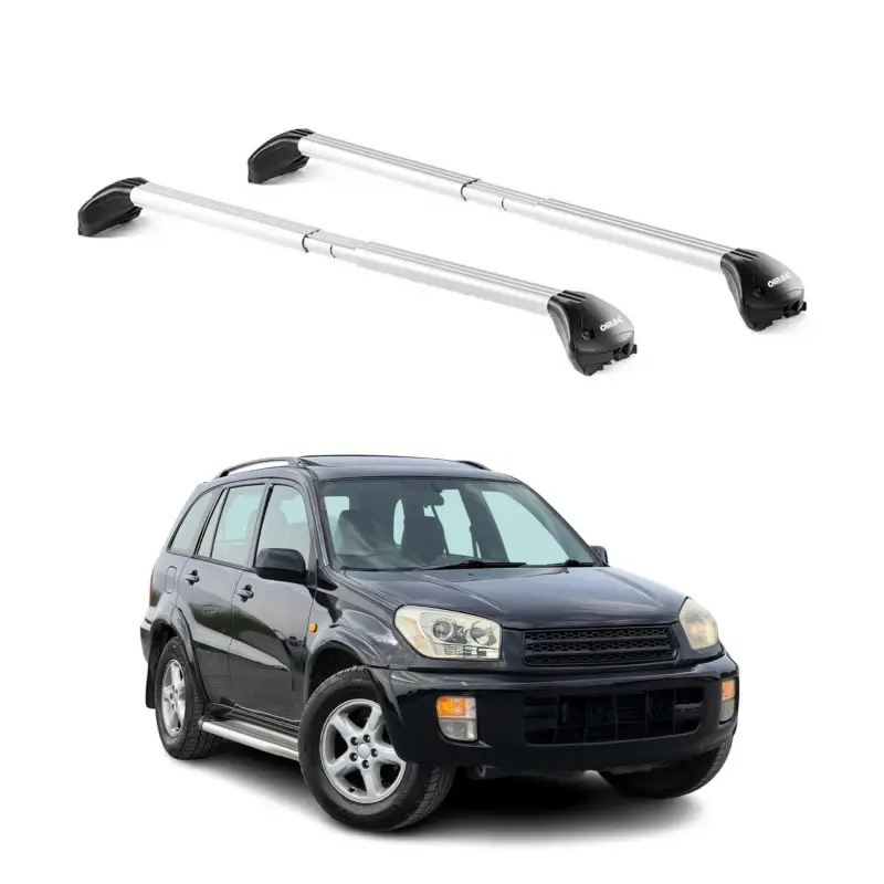 Dachträger Grundtäger für Toyota RAV4 2000-2005 3-5 tür 100kg Alu Silber 2x ABE Saisonangebot