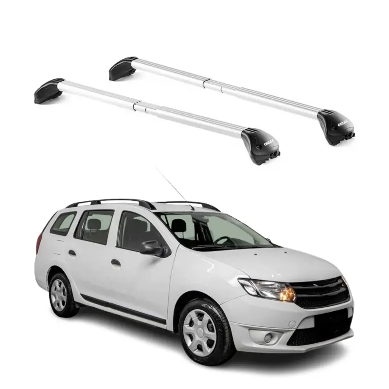 Dachträger Grundtäger für Dacia Logan MCV 2012-2021 5 tür 100kg Alu Grau 2x ABE Versand Am Gleichen Tag