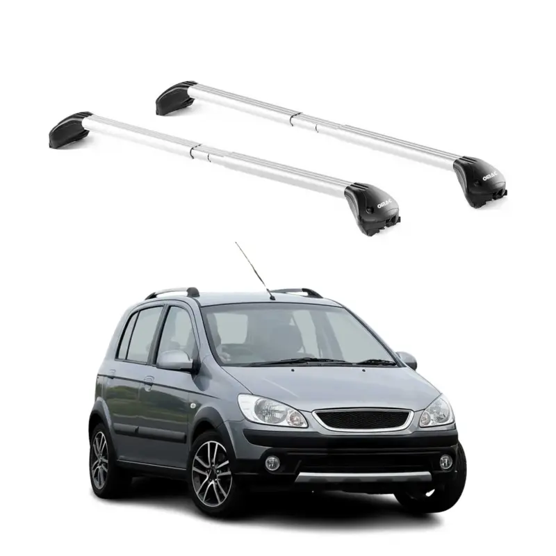 Dachträger Grundtäger für Hyundai Getz Cross 2006-2011 100kg Alu Silber 2x ABE Direktkauf