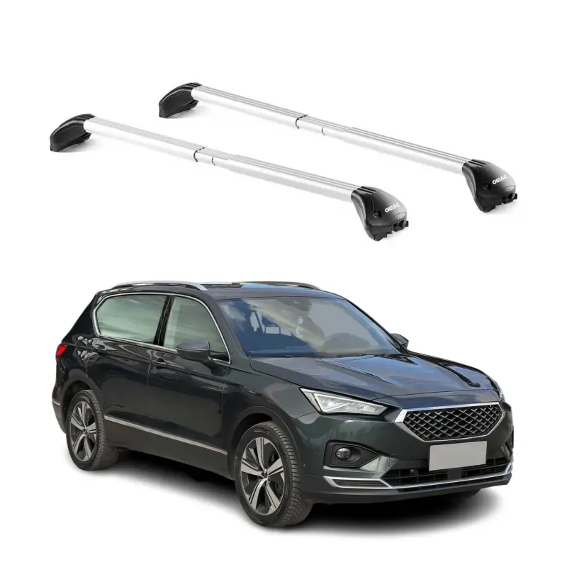 Dachträger Grundtäger für Seat Tarraco 2018-2024 5 tür 100kg Alu Silber 2x ABE Wochenendangebot