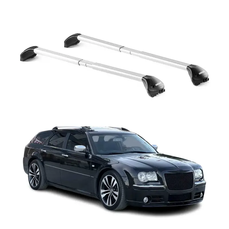 Nur Für Kurze Zeit Dachträger für Chrysler 300C Touring 2005-2010 5 tür 100kg Alu Silber 2x ABE