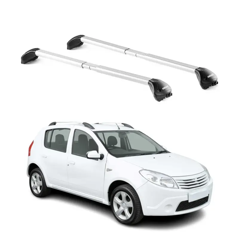 Neue Ware Dachträger für Dacia Sandero Stepway 2010-2026 5 tür 100kg Alu Silber 2x ABE