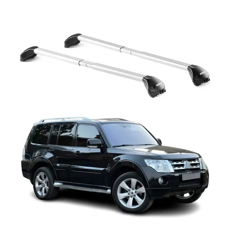 Knallerangebot Dachträger für Mitsubishi Pajero V60 V80 1999-2021 100kg Alu Silber 2x ABE