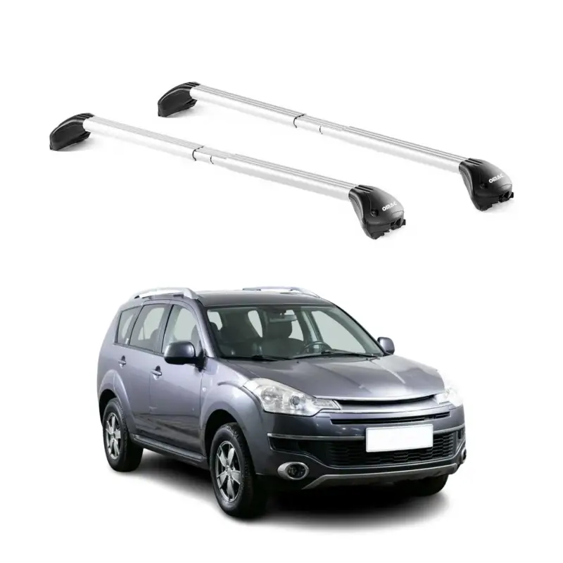 Dachträger Grundtäger für Citroen C-Crosser 2007-2012 5 tür 100kg Alu Silber ABE Sale