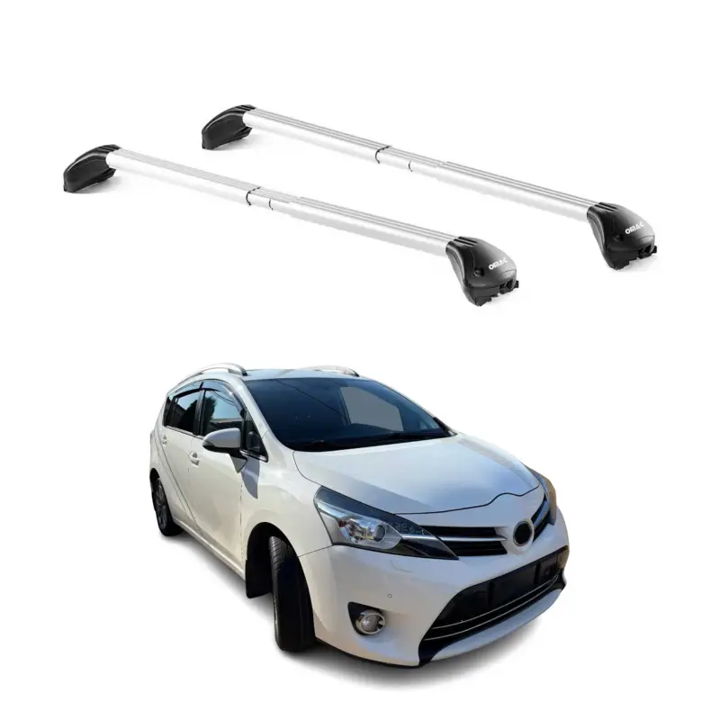 Jetzt Bestellen Dachträger Grundtäger für Toyota Verso 2009-2018 5 tür 100kg Alu Silber 2x ABE