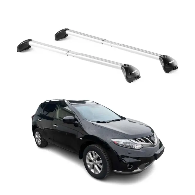 Schnäppchen Dachträger Grundtäger für Nissan Murano Z51 2007-2014 5 tür 100kg Alu Silber ABE