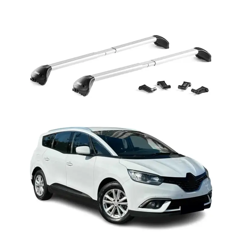 Expressversand Dachträger Grundtäger für Renault Grand Scenic mk4 2016-2022 100kg Alu ABE Grau