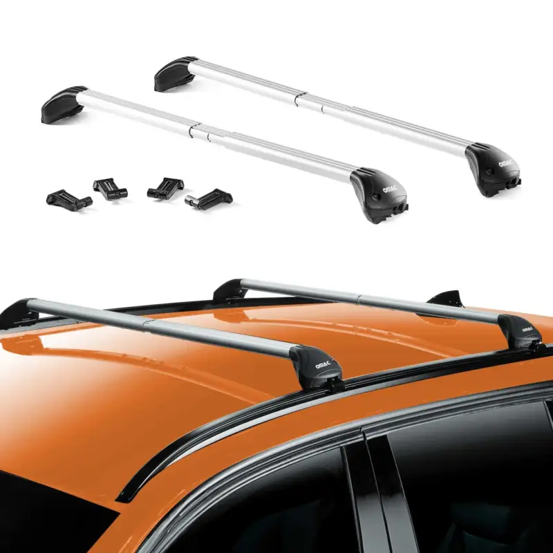 Aktuell Dachträger Grundtäger für Skoda Fabia mk3 Kombi 2014-2021 100kg Grau Alu 2x ABE