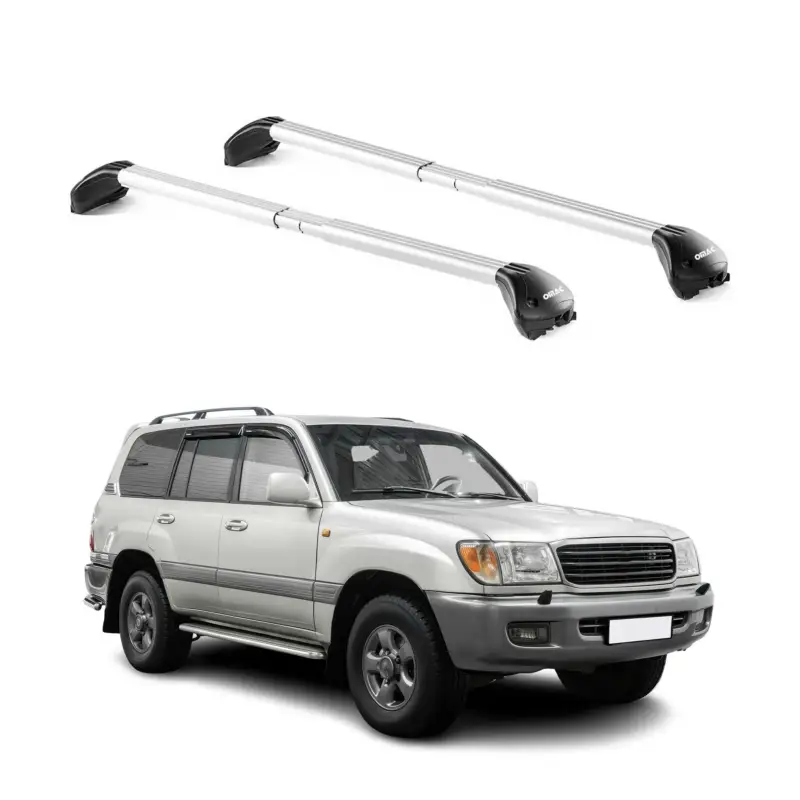 Dachträger für Toyota Land Cruiser 100 1998-2007 5 tür 100kg Alu Silber 2x ABE Aktuell