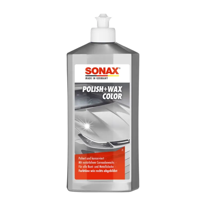 Direktkauf SONAX Polish+Wax Color Farbpolitur 500ml silber/grau