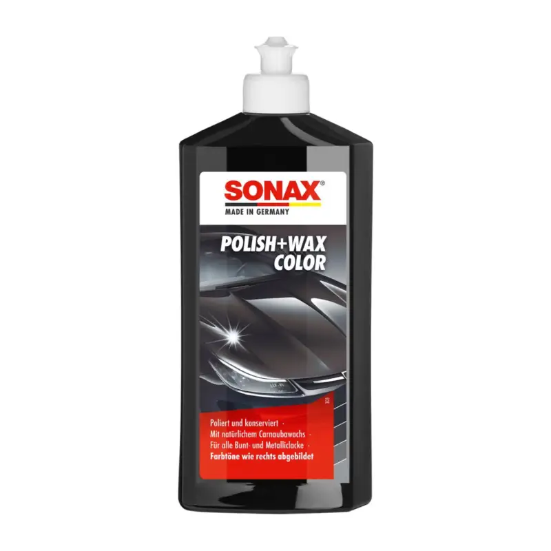 Letzte Chance SONAX Polish+Wax Color Farbpolitur 500ml schwarz