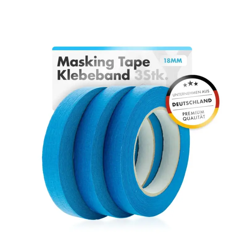 Preiswert chemicalworkz Masking Tape Klebeband Blau 18mm 3Stk.