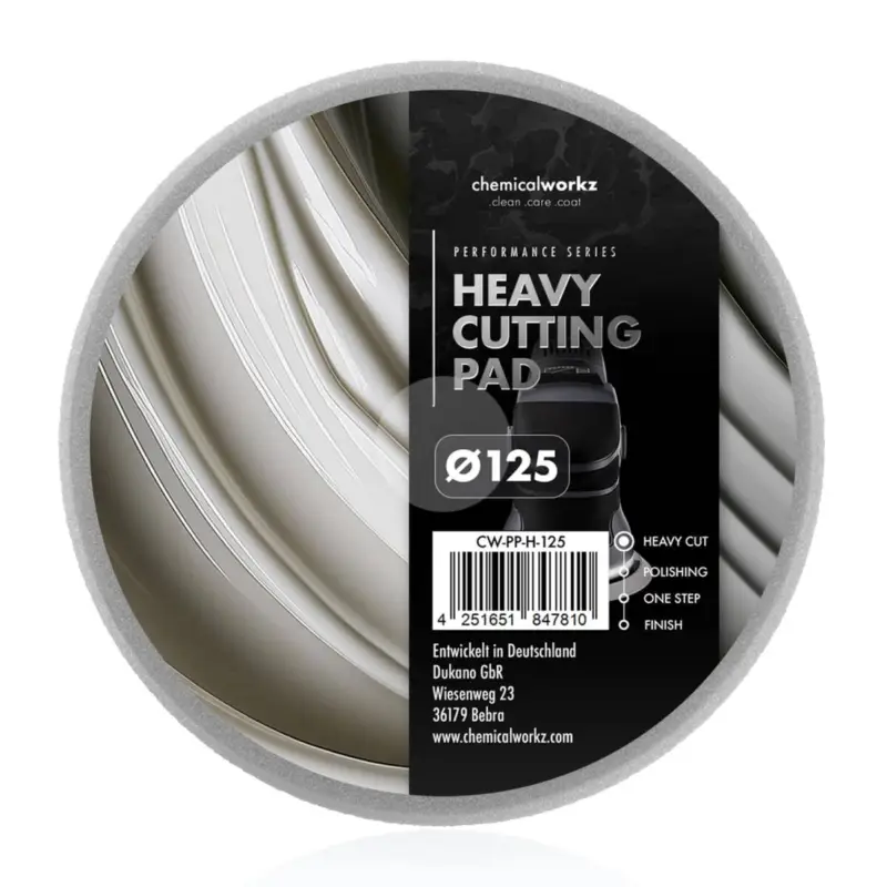 Bestpreis chemicalworkz Heavy Cutting Performance Pad 125mm grau