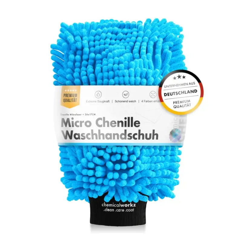 chemicalworkz Chenille Wash Mitt Blau Neue Kollektion