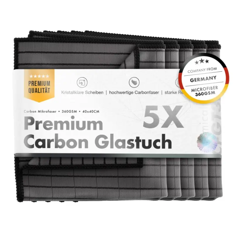 chemicalworkz Carbon Fiber Glass Towel 360GSM Glastuch 40×40cm 5Stk. Markenware