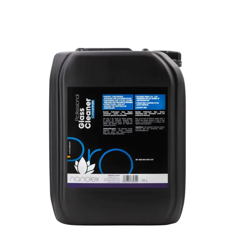 Zertifiziert Nanolex Professional Glass Cleaner Concentrate 10L