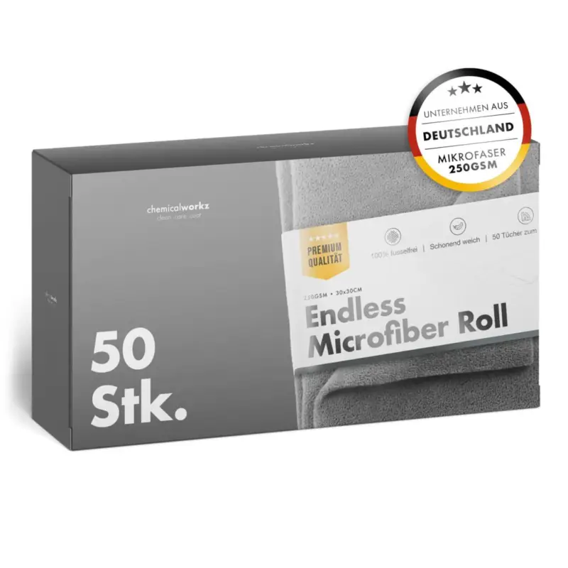 chemicalworkz Endless Microfiber Roll Grau 250GSM 30x30cm 50Stk. Top-Preis