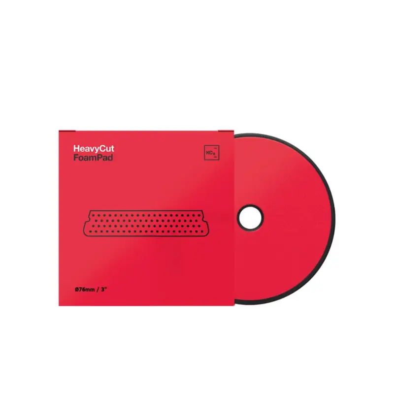 Neu Im Sortiment Koch Chemie Heavy Cut Foam Pad Polierschwamm Ø76mm Rot