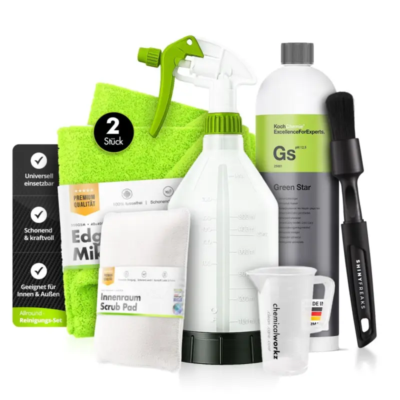 Koch Chemie Innenraum Set Green Star + Zubehör (7-teilig) Versand Am Gleichen Tag