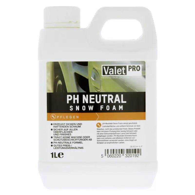 Direkt Vom Hersteller ValetPRO pH Neutral Snow Foam Reinigungsschaum 1L