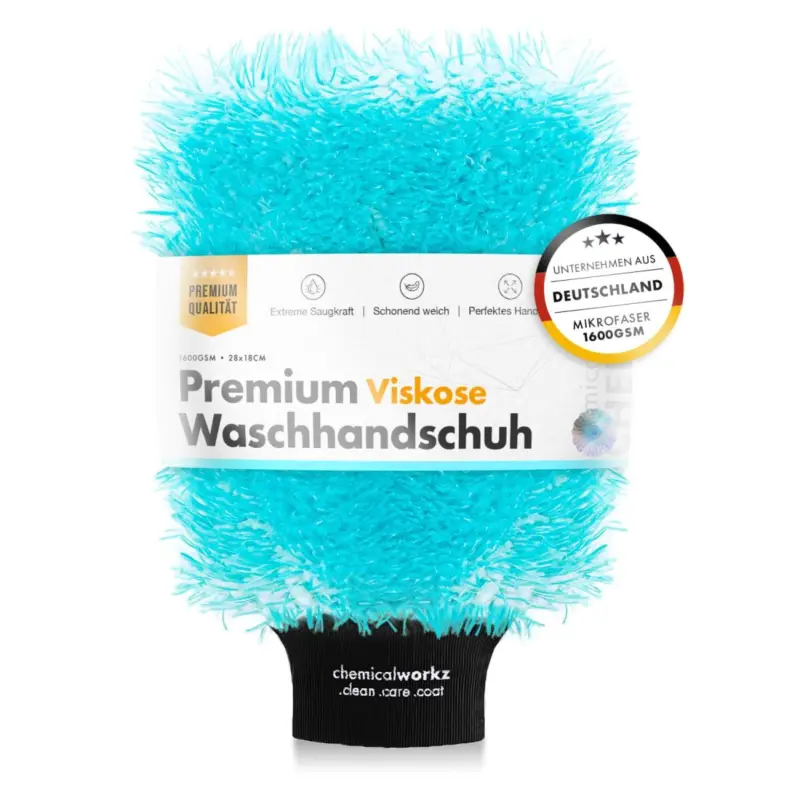 chemicalworkz Viskose Wash Mitt 1400GSM Türkis 28×18×5cm Solange Der Vorrat Reicht