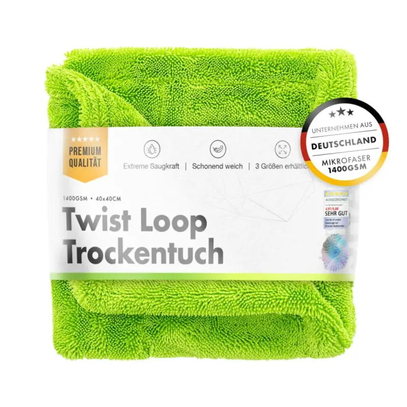 chemicalworkz Shark Twisted Loop Towel 1400GSM Grün Trockentuch 40x40cm Saisonangebot