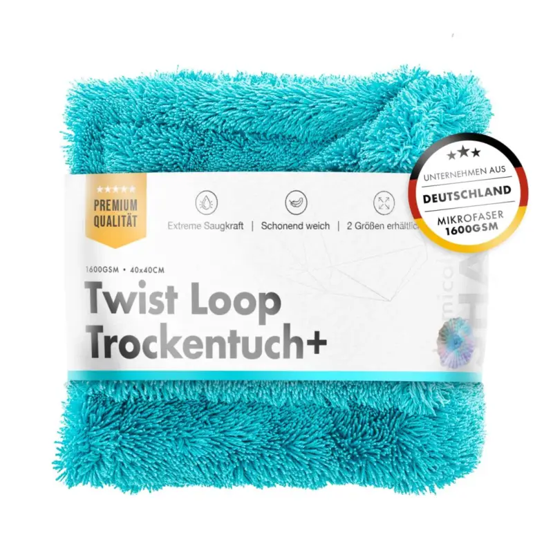 chemicalworkz Premium Twisted Towel 1600GSM Türkis Trockentuch 40x40cm Direktkauf