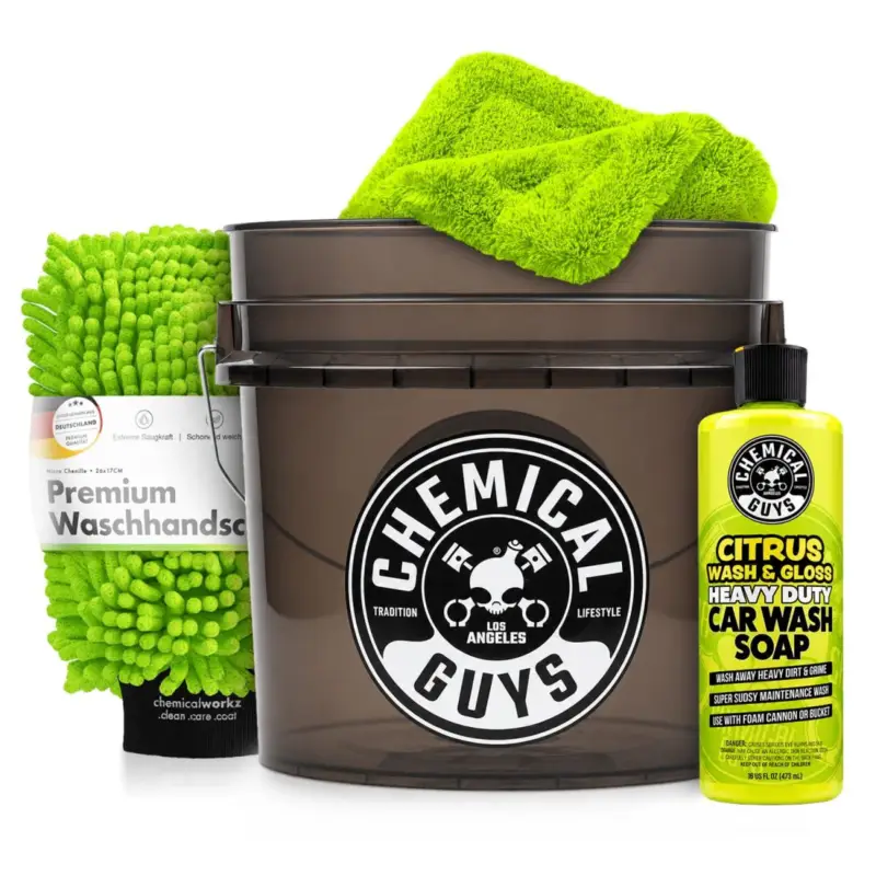 Highlight Chemical Guys Wascheimer Set 16L Citrus Wash & Gloss + Zubehör (4-teilig)
