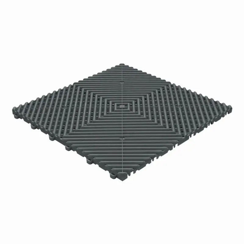 Zertifiziert Performance Floor RACE Klickfliesen 40×40 anthrazitgrau 6Stk.