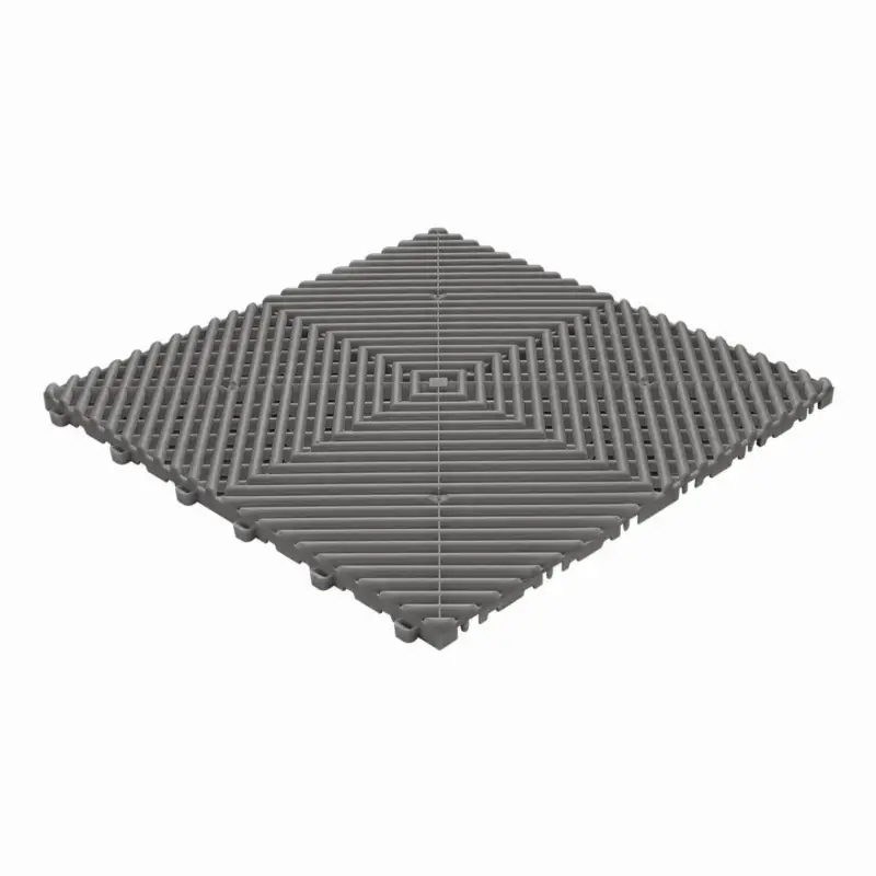 Zertifiziert Performance Floor RACE Klickfliesen 40×40 dunkelgrau 6Stk.