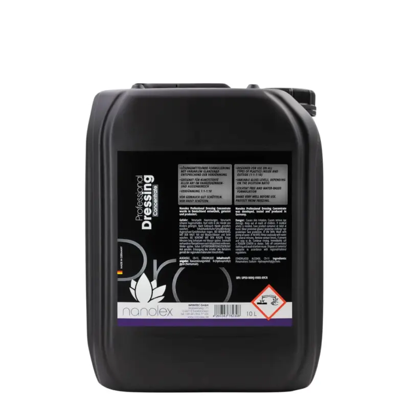 Nanolex Professional Dressing Concentrate Kunststoffversiegelung 10L Echt