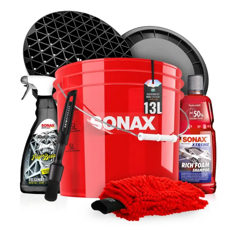 Geprüft SONAX Wascheimer-Set 13L RichFoam & FelgenBeast + Zubehör (8-teilig)