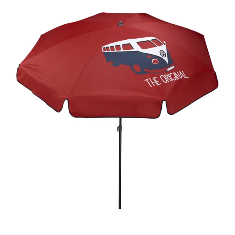 VW Bulli Sonnenschirm rot Original Volkswagen Accessoires Günstig