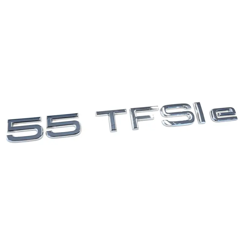 Original Audi Schriftzug 55 TFSIe Emblem Logo Aufkleber chrom glänzend Beliebt
